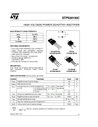 Datasheet STPS30150CT manufacturer STMicroelectronics